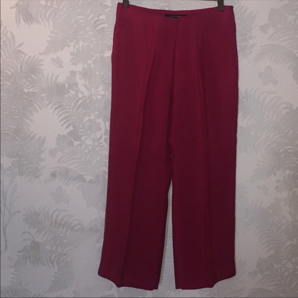 ZARA WOMAN, Silk Wide Leg Pants